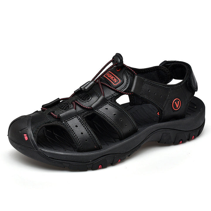 Herren Trekking-Sandalen mit verstellbarem Schnellschnürsystem und rutschfester Sohle