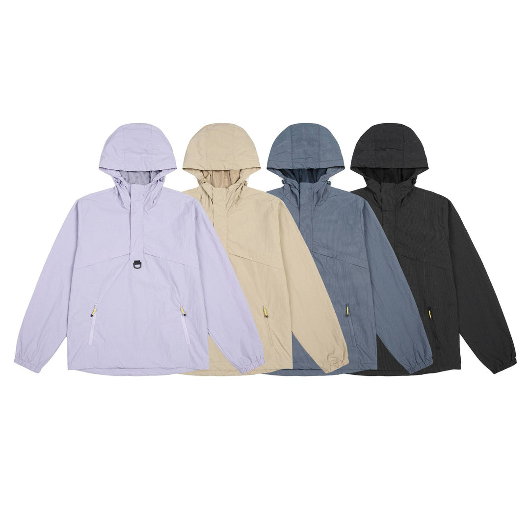 Herren Urbaner wasserabweisender Anorak-Pullover mit Kapuze und Fronttaschen Nord Taschen