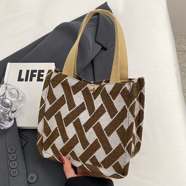 Damen Tragetasche mit modernem Gewebe-Design und robusten Griffen Nord Taschen