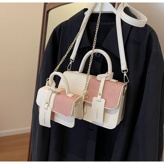 Damen elegante Umhängetasche mit strukturiertem Design und abnehmbarem Schulterriemen Nord Taschen