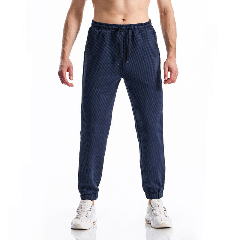 Herren Texturierte Jogginghose mit elastischem Bund, Tunnelzug und gebündeltem Beinabschluss Nord Taschen