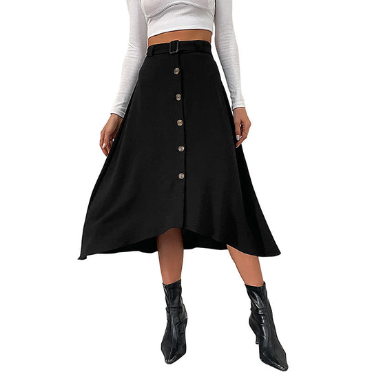 Damen Elegant geschnittene Midi-Rock Nord Taschen