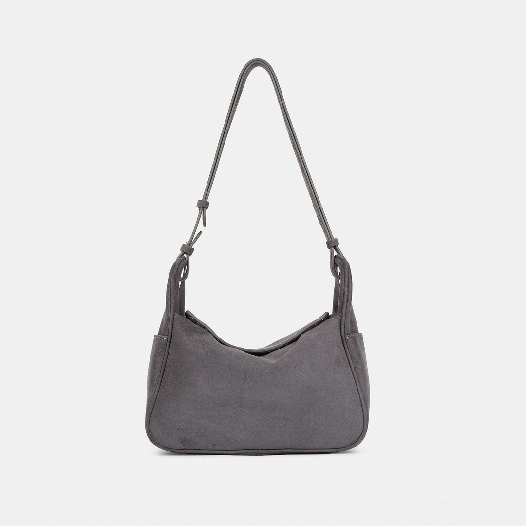 Damen stilvolle Schultertasche aus feinem Wildleder Nord Taschen