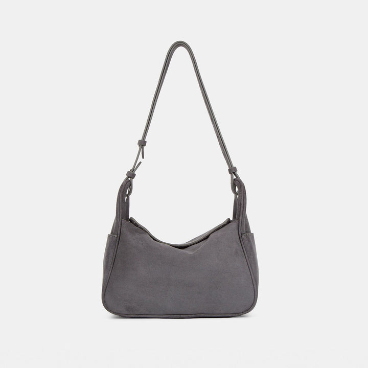 Damen stilvolle Schultertasche aus feinem Wildleder Nord Taschen