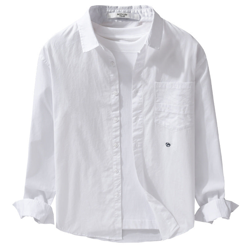 Herren Leichtes Baumwoll-Overshirt im Hemdjackenstil mit Kentkragen, aufgesetzter Brusttasche und Relaxed‑Fit Nord Taschen