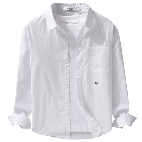 Herren Leichtes Baumwoll-Overshirt im Hemdjackenstil mit Kentkragen, aufgesetzter Brusttasche und Relaxed‑Fit Nord Taschen