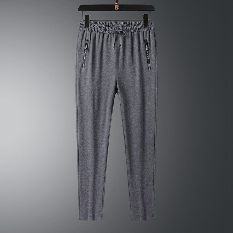 Herren Leichte Performance-Jogginghose mit elastischem Bund Reißverschlusstaschen und schlankem Schnitt Nord Taschen