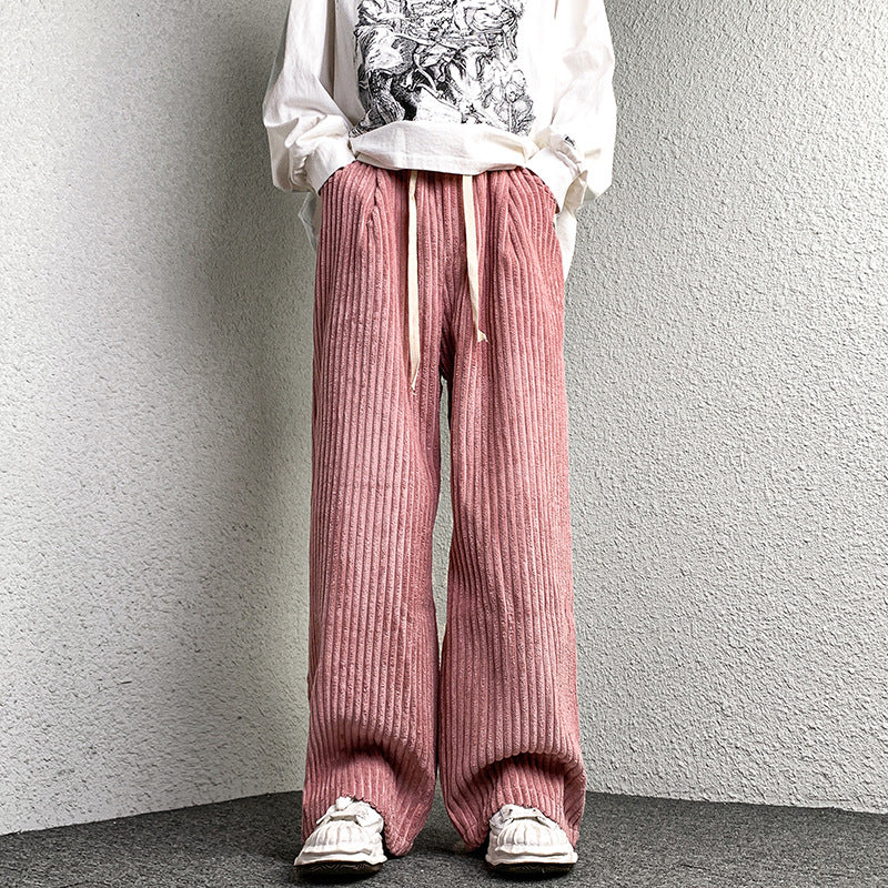 Damen Extraweite Cordhose mit Kordelzug, Rippenstruktur und weitem Bein Nord Taschen