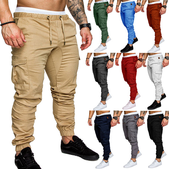 Herren Slim-Fit Cargo-Joggerhose mit elastischem Tunnelzug, verstärkten Nähten und Mehrfachtaschen Nord Taschen