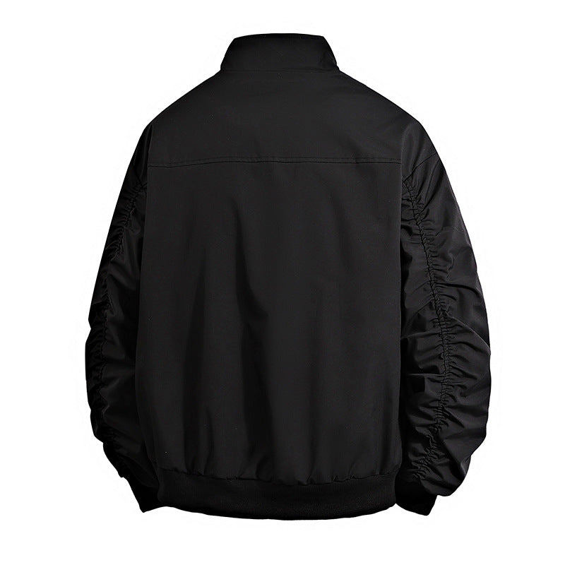 Herren Übergangsjacke mit hohem Kragen und praktischen Reißverschlusstaschen Nord Taschen