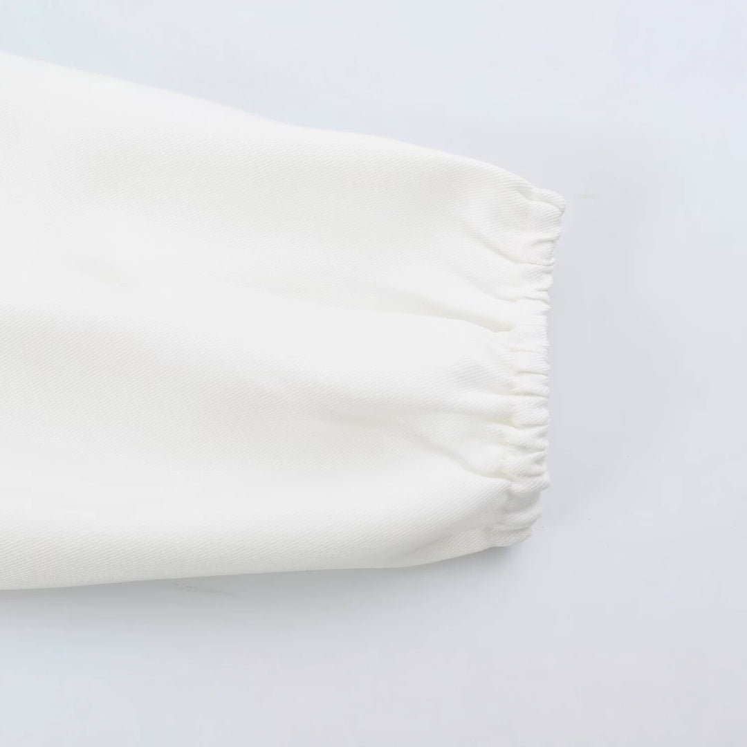 Damen Oversize-Blousonjacke mit Funnelkragen, verdeckten Druckknöpfen und Ärmelpatten Nord Taschen