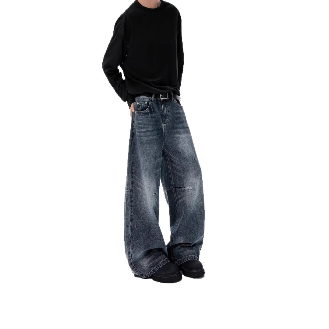 Unisex Trendige Weitgeschnittene Jeans Nord Taschen