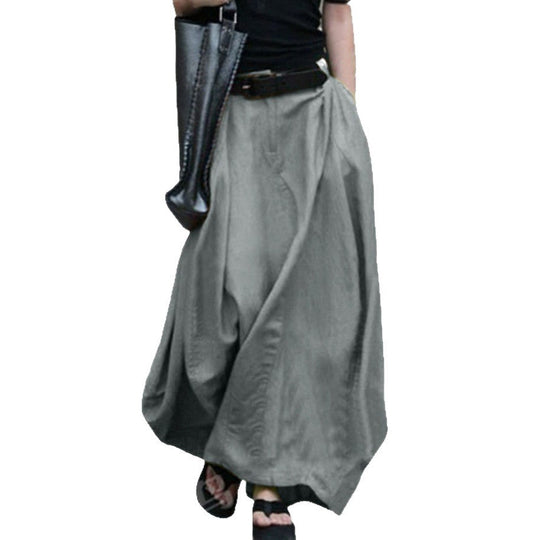 Damen Maxirock mit fließendem Schnitt und elegantem Fall Nord Taschen