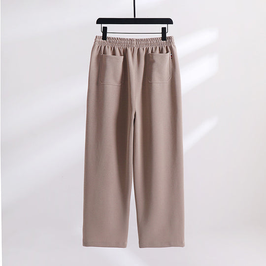 Unisex Gefütterte Fleece-Jogginghose mit elastischem Bund Kordelzug und schmalem Knöchelbündchen Nord Taschen