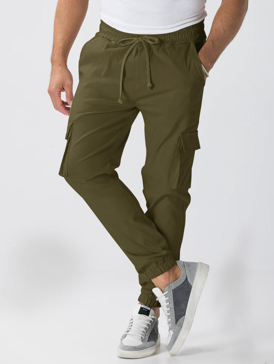 Herren Cargo-Jogginghose im Relaxed-Fit mit Kordelzug, elastischen Bündchen und Mehrfachtaschen Nord Taschen