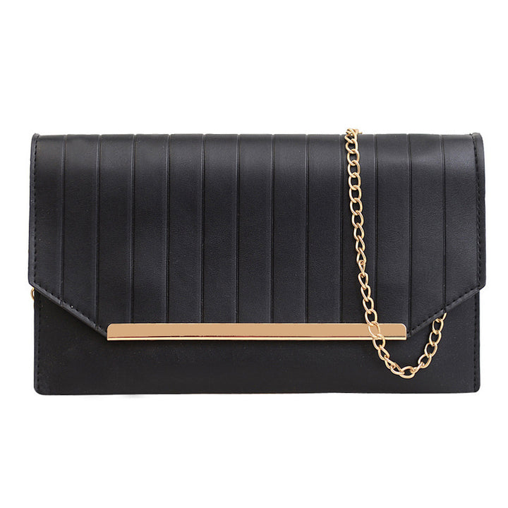 Damen elegante Clutch mit strukturiertem Design und goldenen Akzenten Nord Taschen