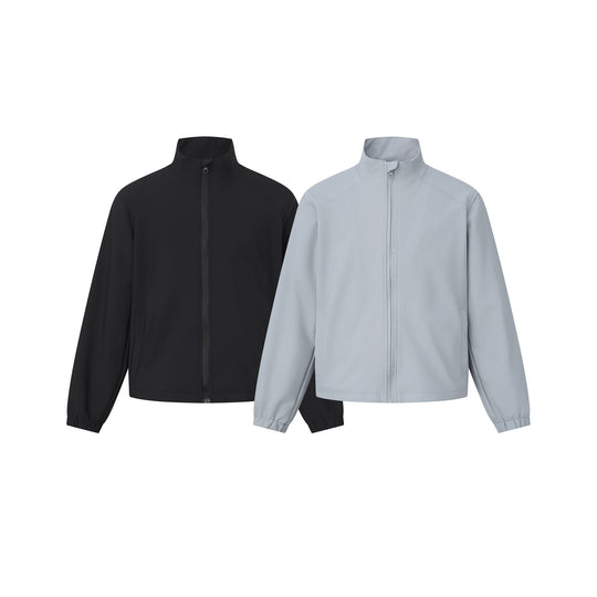 Unisex Kurz geschnittene leichte Softshelljacke mit Stehkragen und elastischen Bündchen Nord Taschen