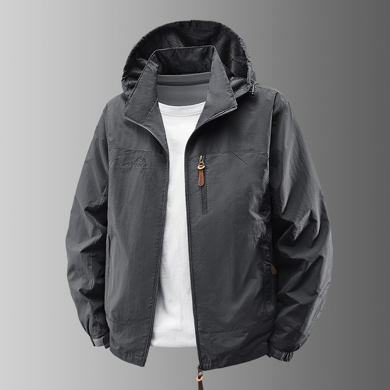 Herren Leichte Waterproof Übergangsjacke Nord Taschen