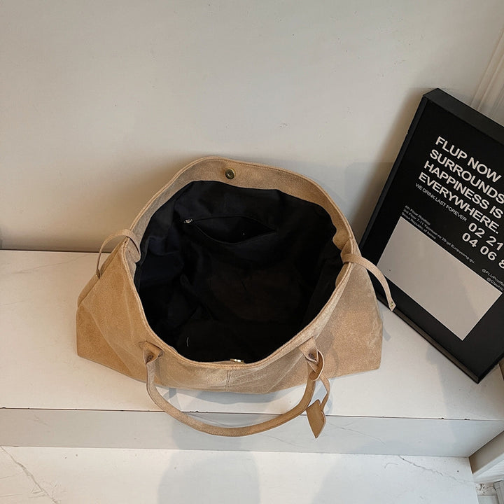 Damen elegante Shopper-Tasche aus hochwertigem Wildleder Nord Taschen