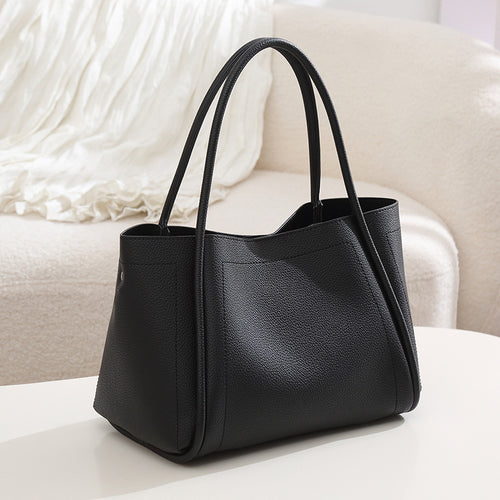 Damen elegante Shopper-Tasche mit strukturiertem Leder Nord Taschen