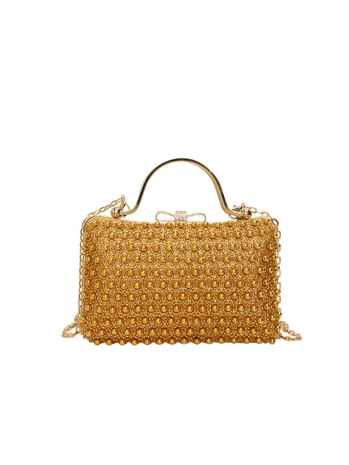 Damen glamouröse Clutch-Handtasche mit funkelndem Perlenbesatz Nord Taschen