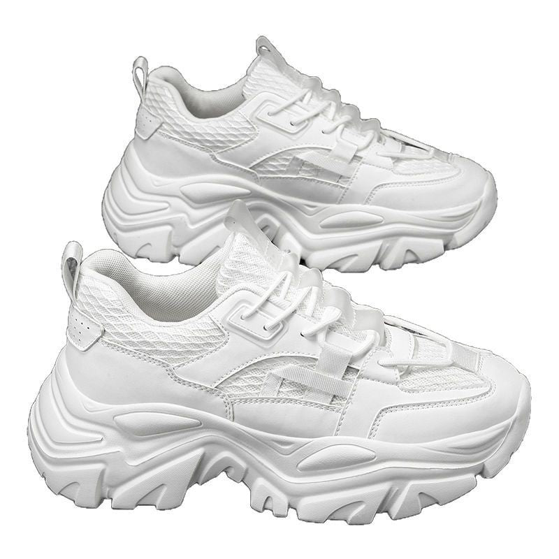 Damen Sportliche Chunky Sneakers mit rutschfester Sohle und atmungsaktiver Mesh-Oberfläche