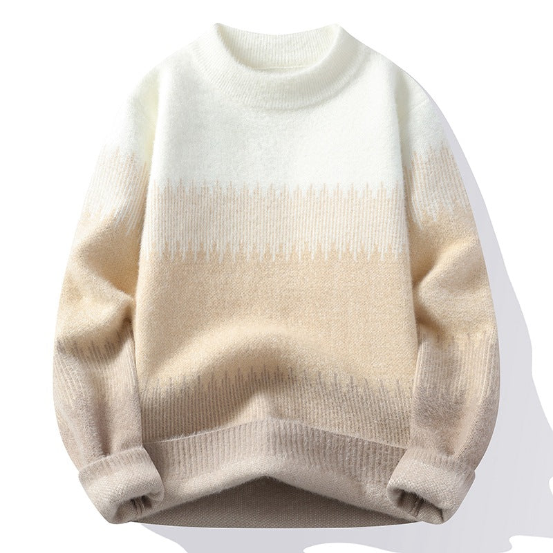 Damen Kuscheliger Pullover mit modernem Farbverlauf Nord Taschen
