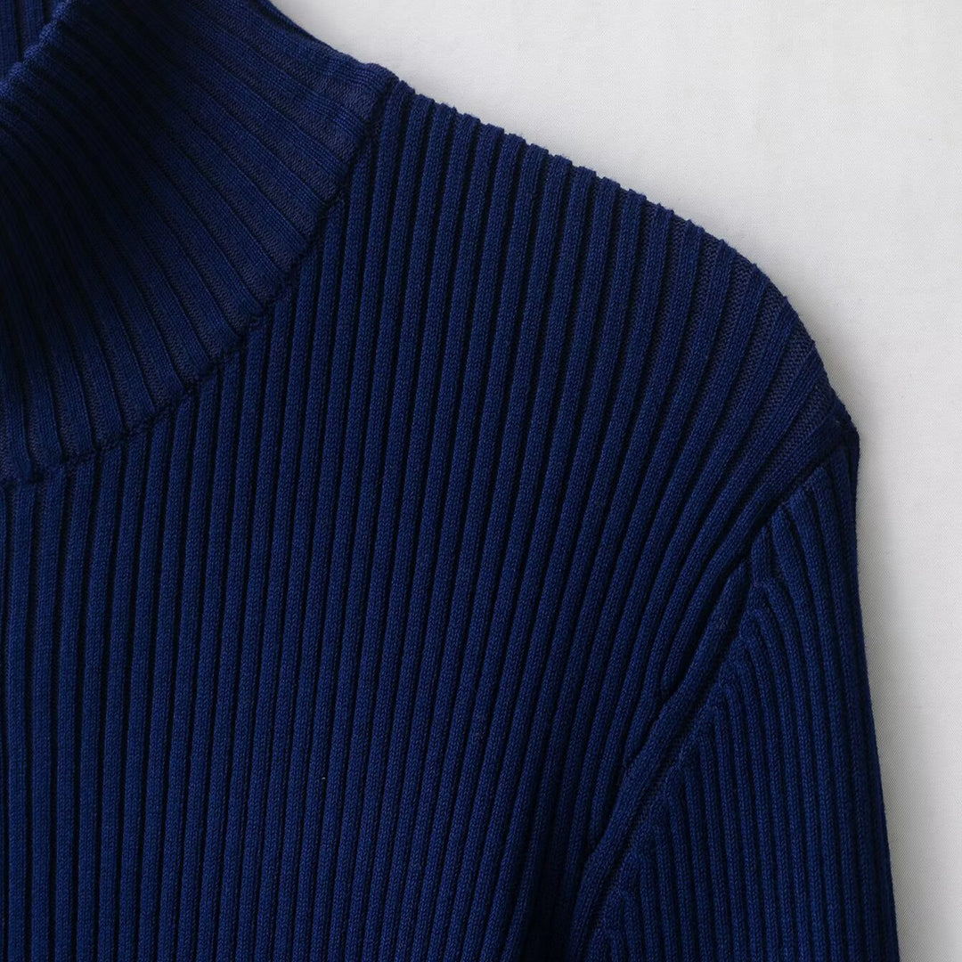 Damen Rippstrick-Cardigan mit Stehkragen und durchgehendem Reißverschluss Nord Taschen