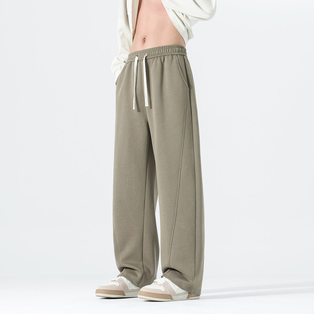 Herren Extraweite Sweatpants im Palazzo‑Look mit Tunnelzugbund und Seitentaschen Nord Taschen