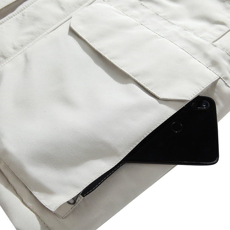 Herren Parka mit abnehmbarer Kapuze und Kunstfellbesatz, wind- und wasserdichte Thermoisolierung Nord Taschen