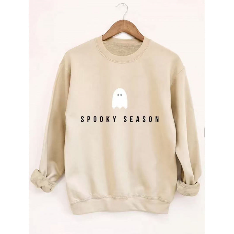 Unisex lässiges Halloween Sweatshirt mit Gespenst-Print und Oversize-Schnitt Nord Taschen