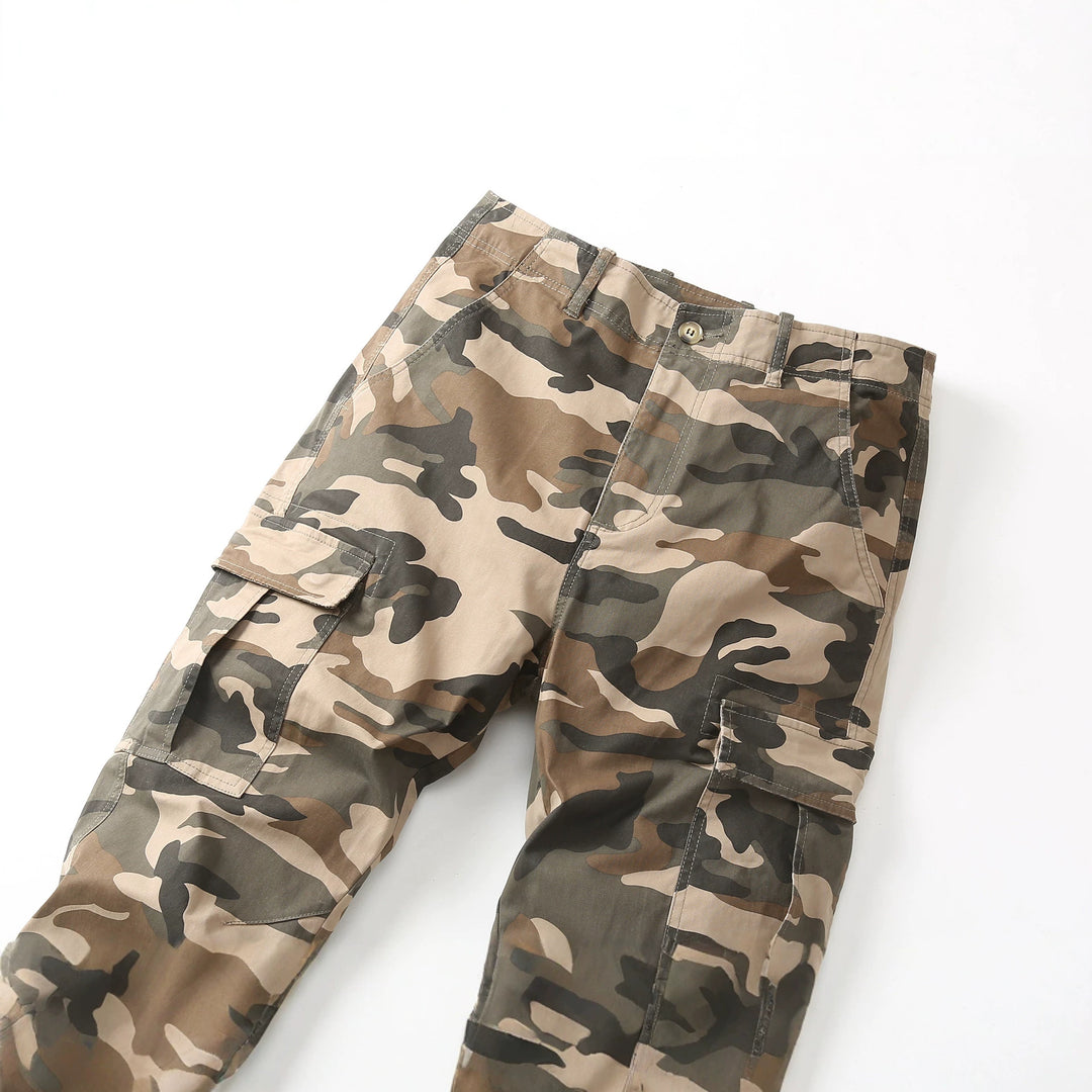 Herren Cargohose mit Tarnmuster und mehreren Utility-Taschen Nord Taschen