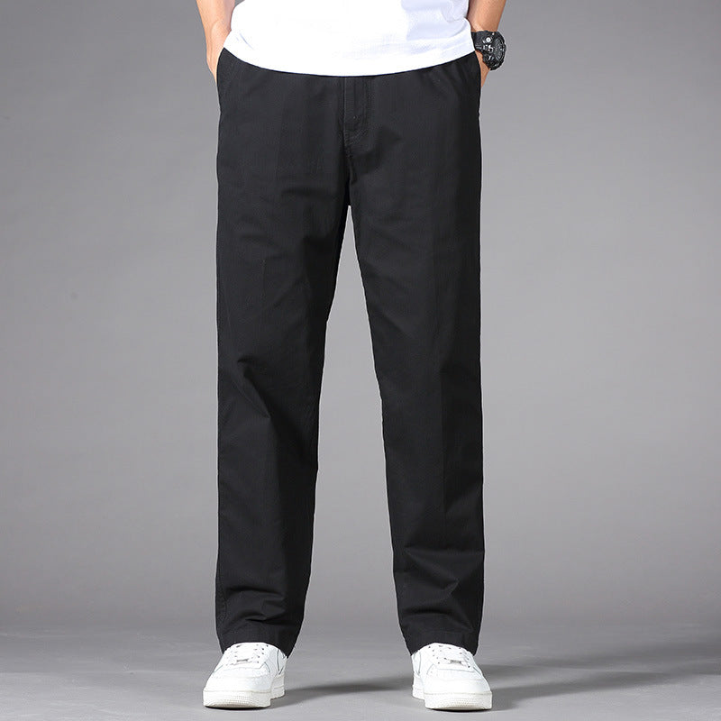 Herren Legere Relaxed-Fit Chinohose aus Baumwollmix mit elastischem Bund Nord Taschen