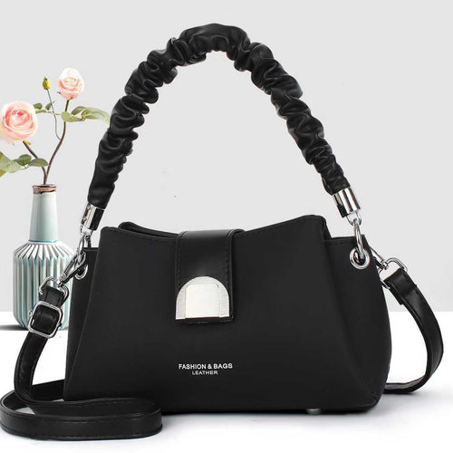 Damen Umhängetasche mit trendigem geflochtenem Tragegriff und abnehmbarem Schulterriemen Nord Taschen