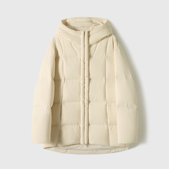 Damen Modische lange Daunenjacke Nord Taschen