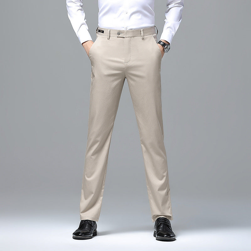 Herren Elegante Business-Chino mit Stretchkomfort und schlankem Bügelsaum Nord Taschen