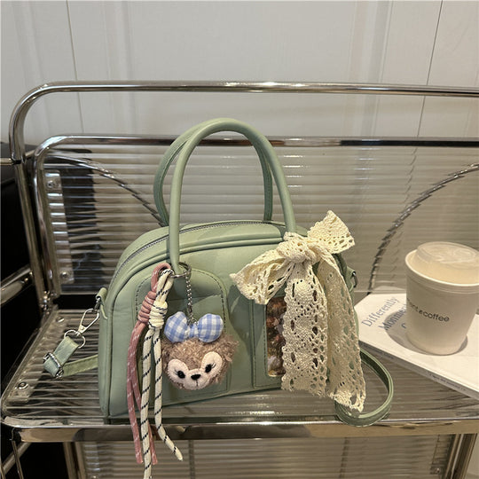 Damen Mini-Handtasche mit verspieltem Tiermotiv und charmantem Anhänger Nord Taschen