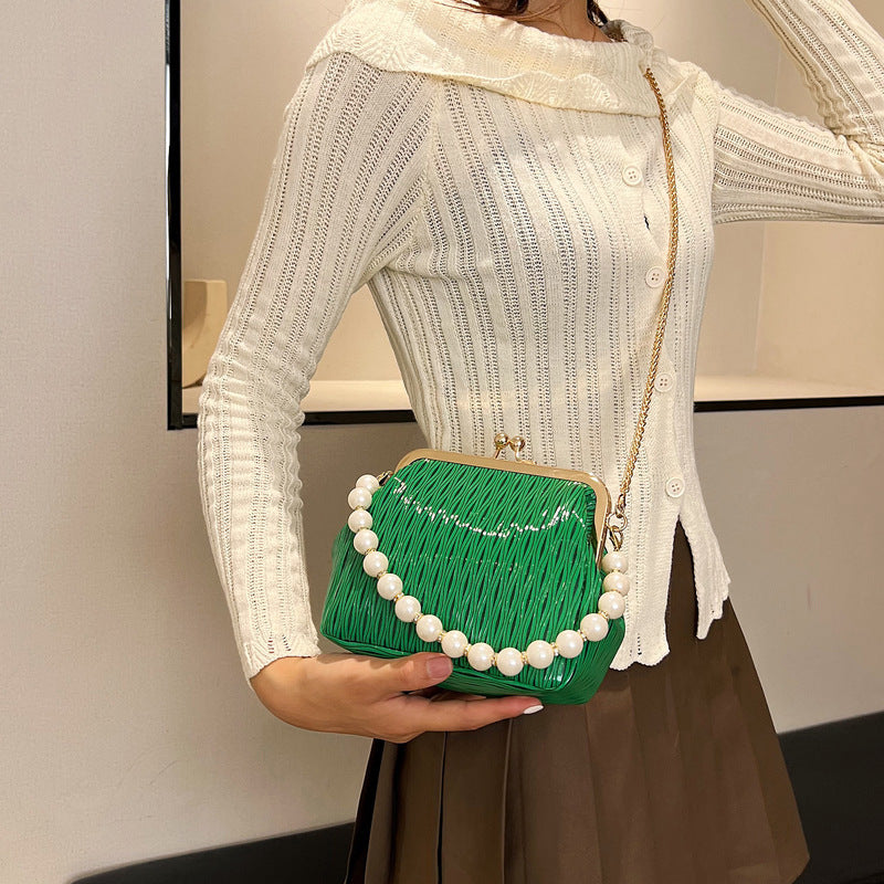 Damen elegante Handtasche mit Perlenakzenten Nord Taschen