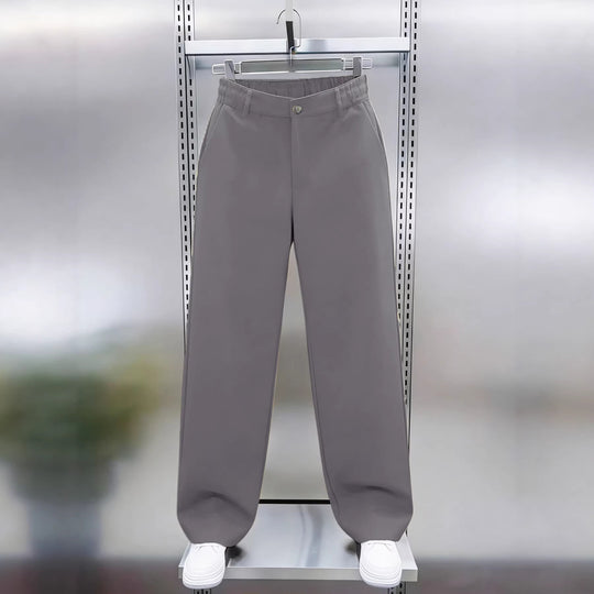 Herren Weite Chinohose mit hoher Taille und elastischem Rückbund Nord Taschen