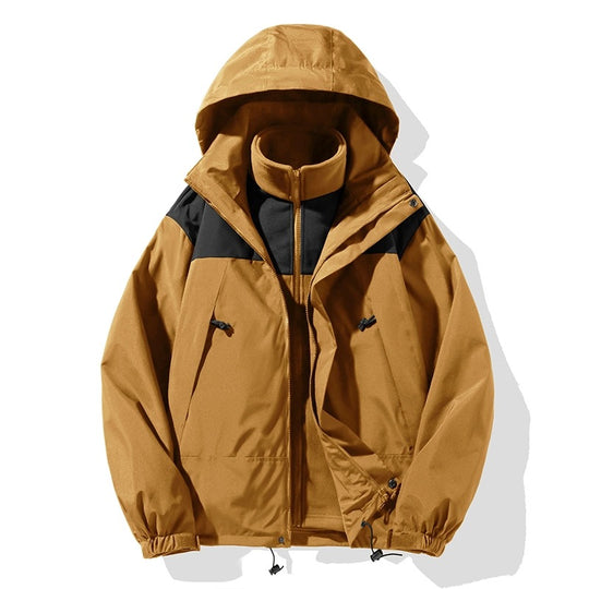 Herren Zweiteiliges Softshell-Set mit abnehmbarem Fleece‑Innenlayer und verstellbarer Kapuze Nord Taschen