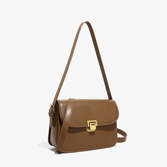 Damen elegante Umhängetasche aus hochwertigem Kunstleder mit stilvollem Verschluss Nord Taschen