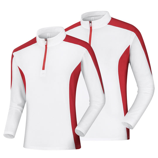 Damen Sport-Longsleeve mit Halbzip und atmungsaktiven Einsätzen Nord Taschen