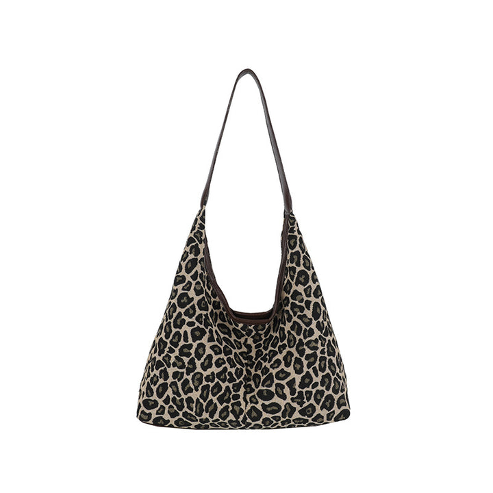 Damen Hobo-Tasche mit attraktivem Leopardenmuster und komfortablem Schultertragegurt Nord Taschen