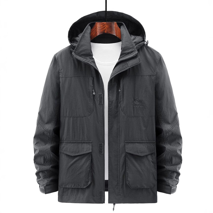 Herren Robuste Wetterjacke mit praktischen Taschen Nord Taschen