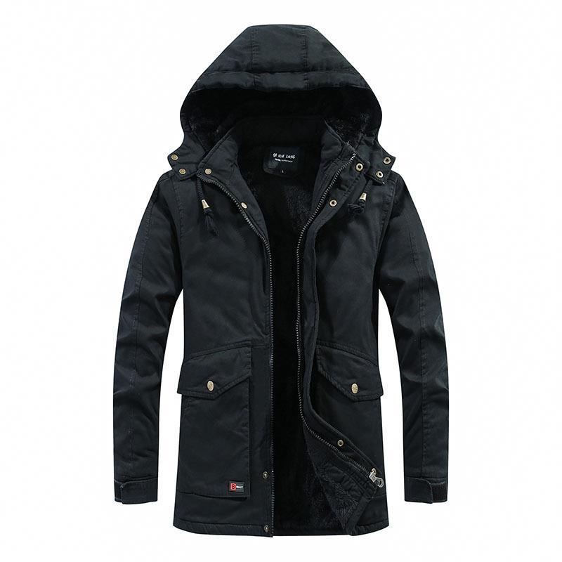 Herren City-Parka mit Teddyfutter, Kapuze und winddichter Innenleiste Nord Taschen