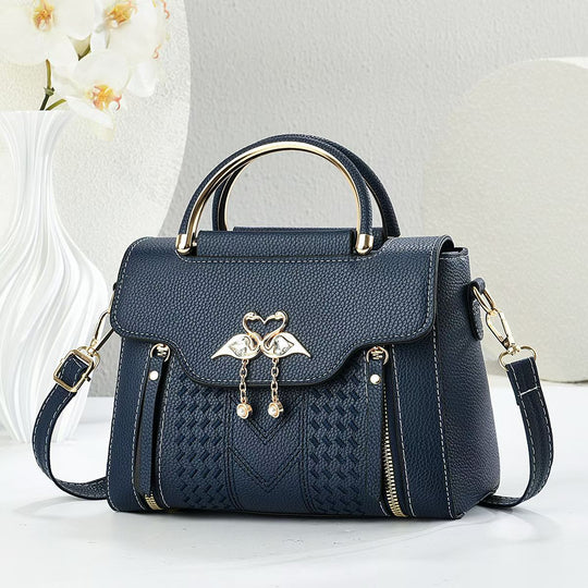 Damen elegante Handtasche mit auffälligem Schmuckdetail und verstellbarem Schultergurt Nord Taschen
