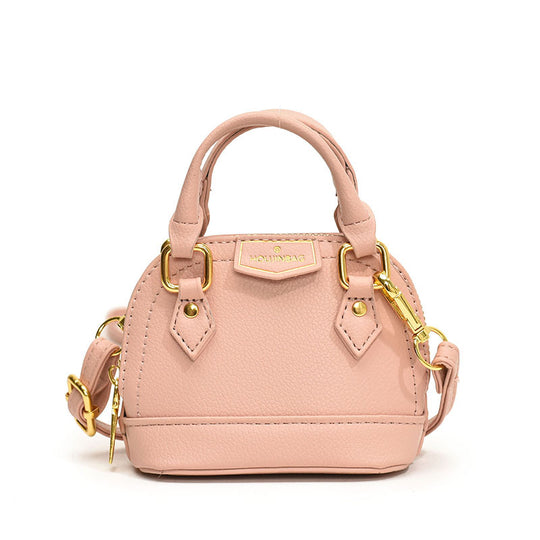 Damen Mini-Hobo-Tasche aus strukturiertem Kunstleder mit goldenen Akzenten Nord Taschen