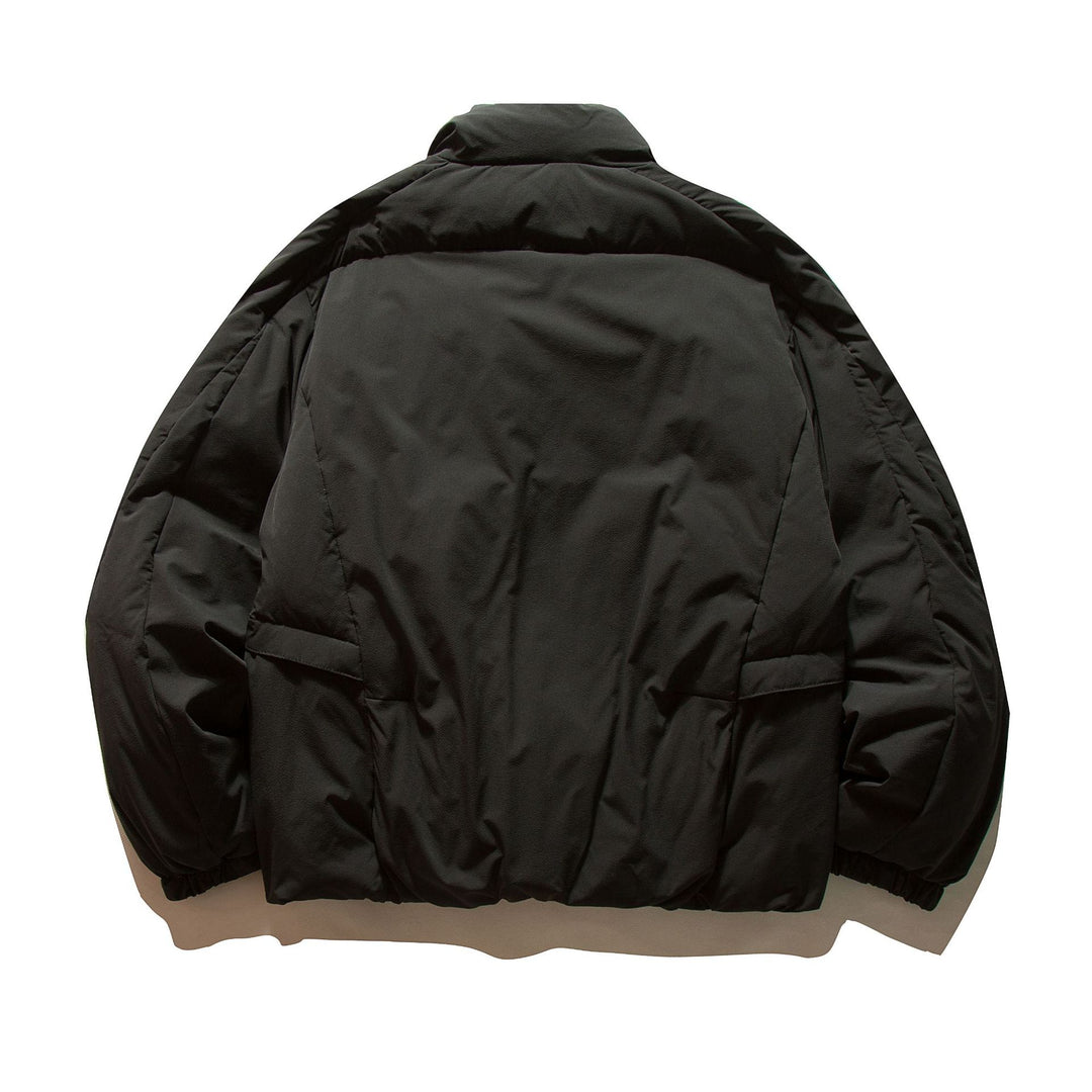 Herren Boxy Thermo-Pufferjacke mit überlappendem Stehkragen und aufgesetzten Klappentaschen Nord Taschen