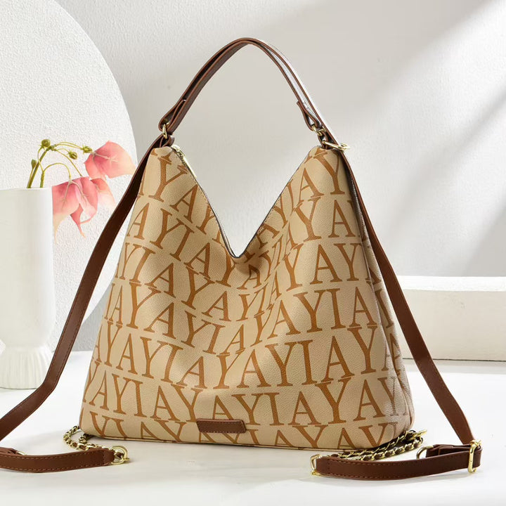 Damen elegante Umhängetasche mit strukturiertem geometrischem Design Nord Taschen