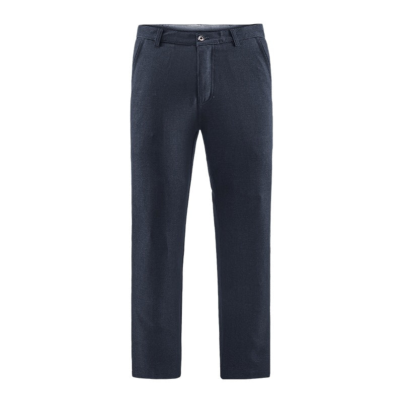 Herren Tailored-Chinohose mit geradem Bein, Gürtelschlaufen & Wiener Naht Nord Taschen